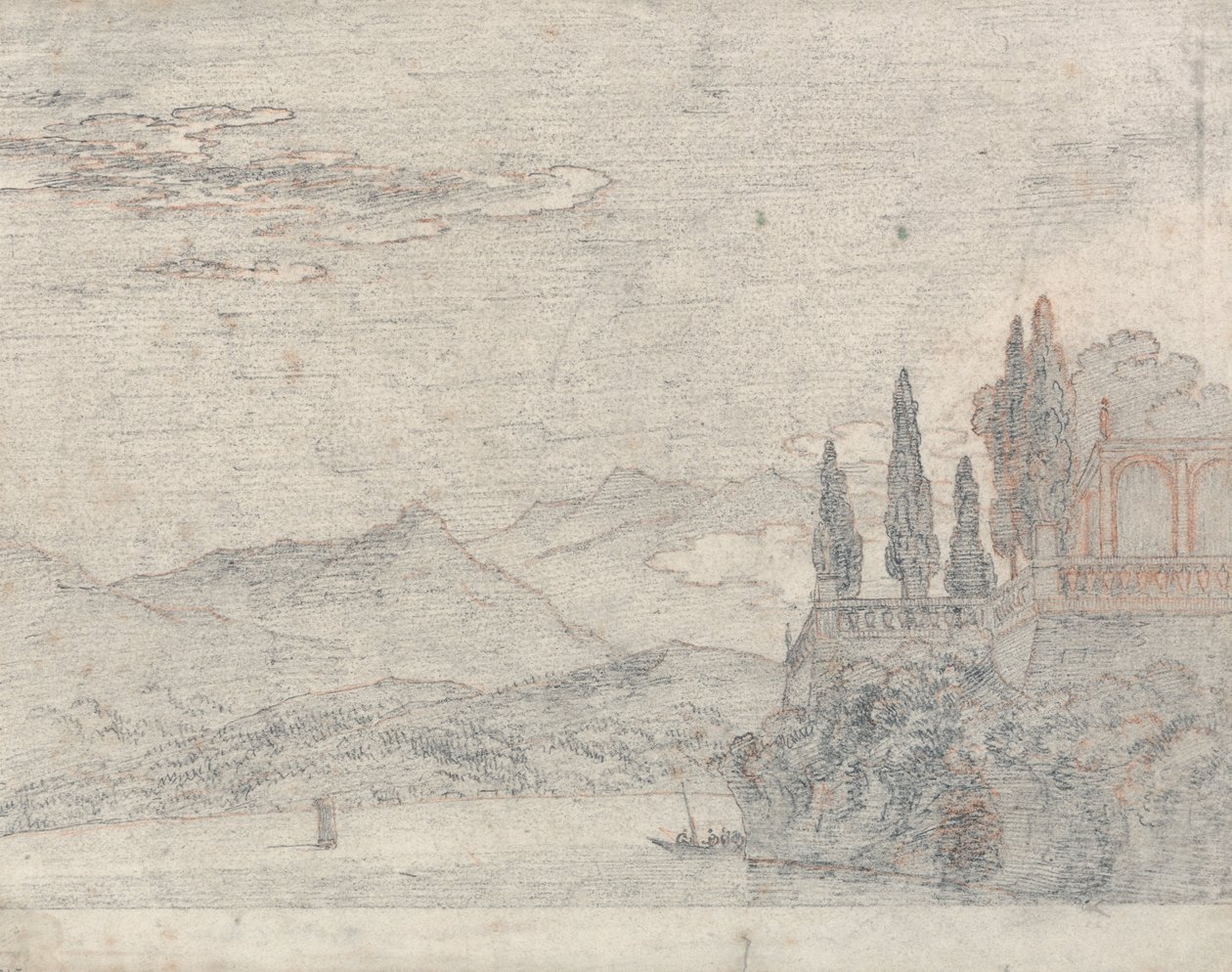 Borromei sziget, Maggiore-tó alkotó: John Robert Cozens