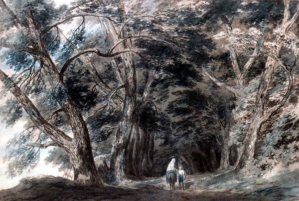 La Galleria di Sopra, az Albano-tó fölött, Olaszország alkotó: John Robert Cozens