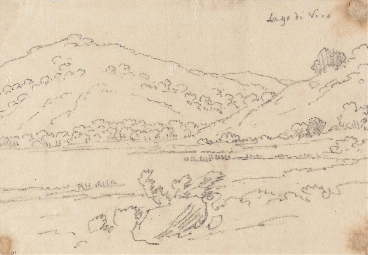 Vico-tó alkotó: John Robert Cozens