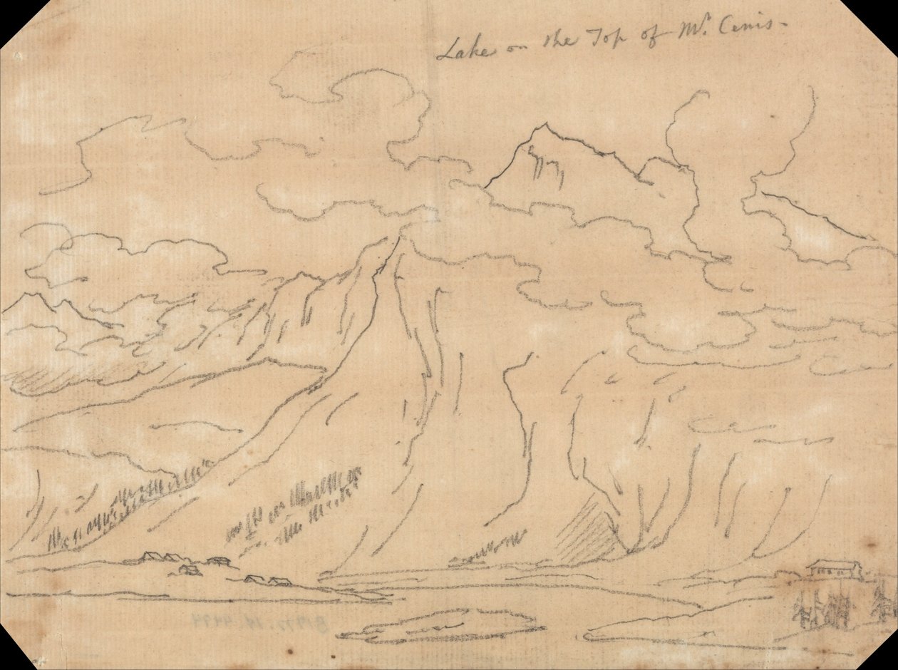 Tó a Mont Cenis tetején alkotó: John Robert Cozens