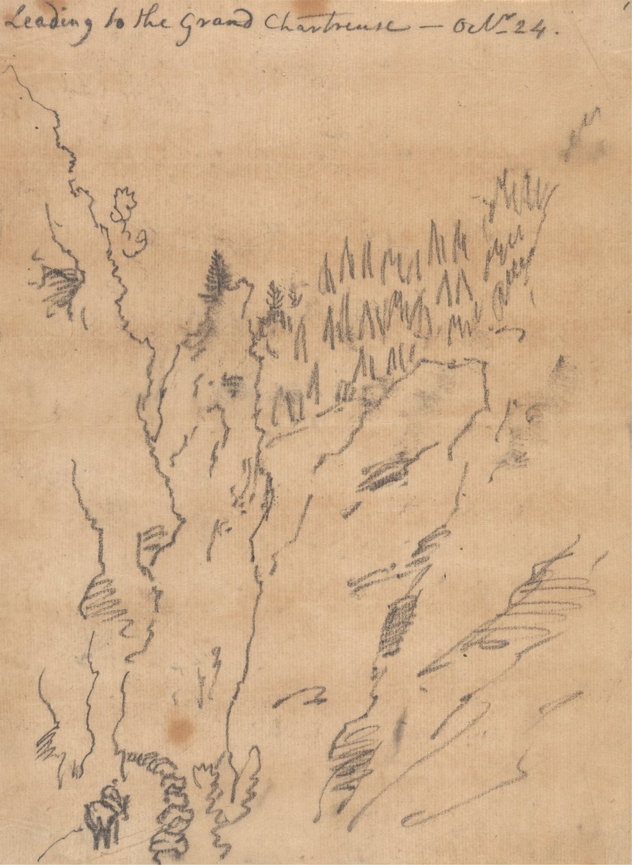 A Grand Chartreuse-ba vezet, október 24 alkotó: John Robert Cozens
