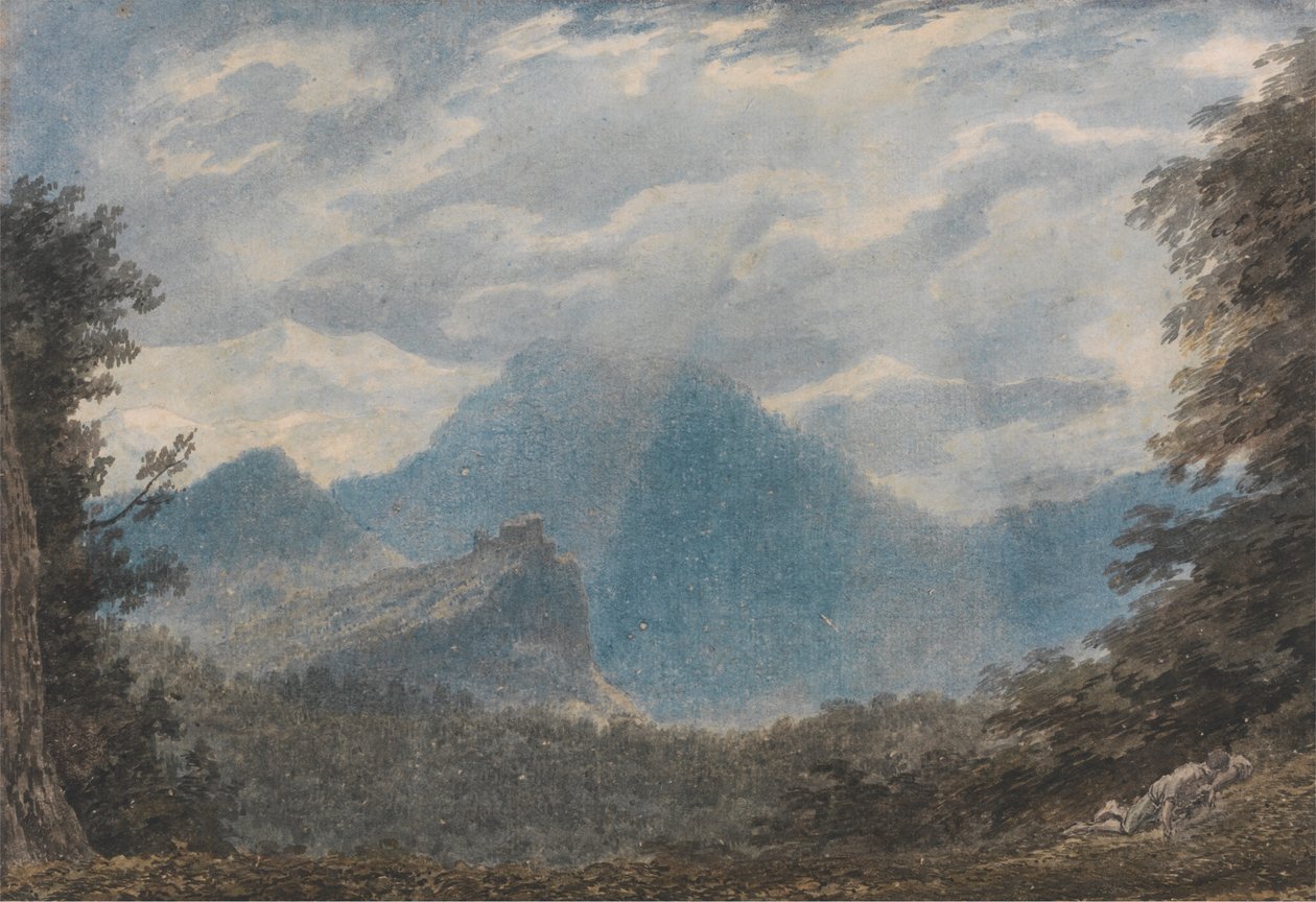 Monte della Madonna, Argua közelében alkotó: John Robert Cozens