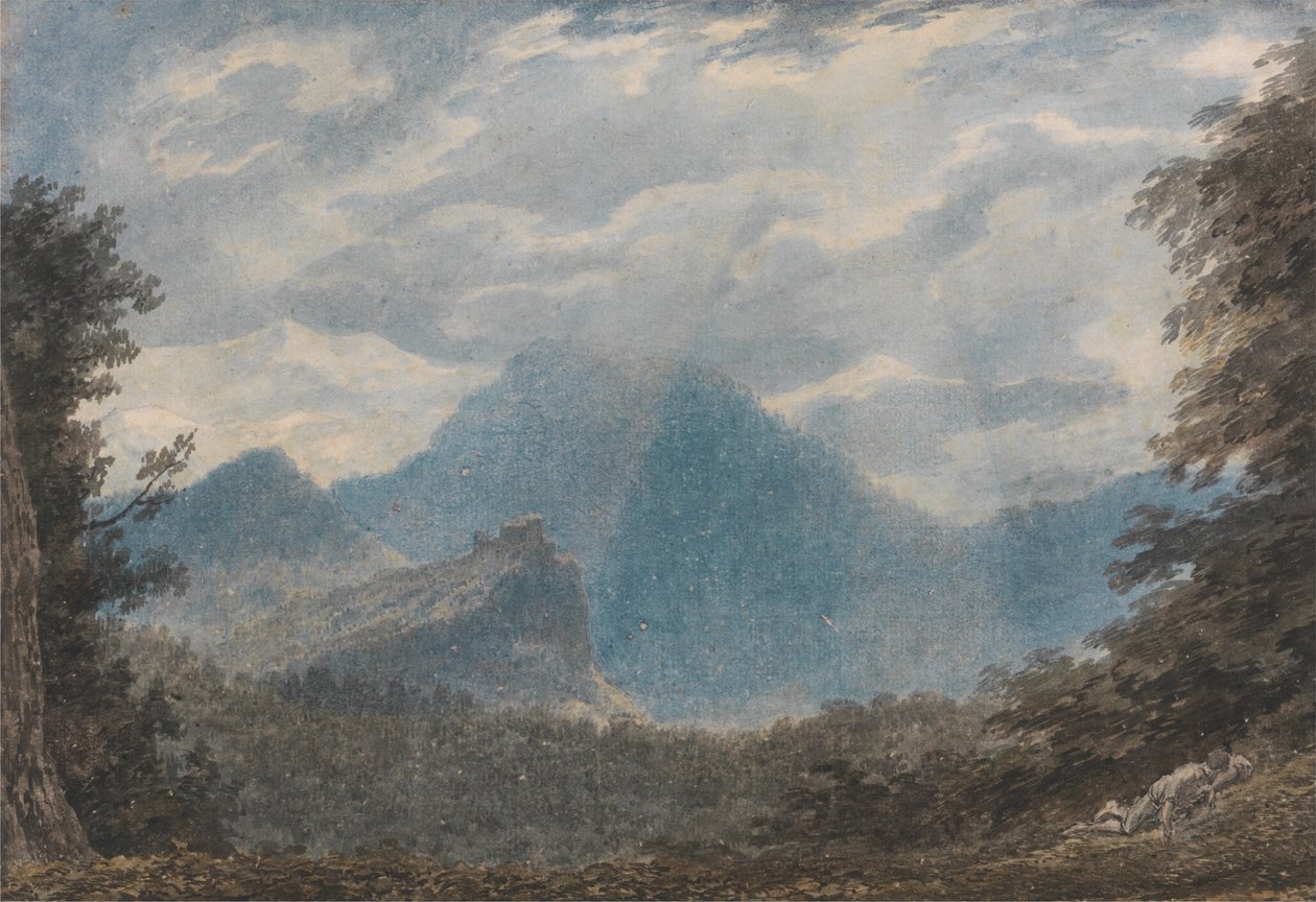 Monte della Madonna, Argua közelében alkotó: John Robert Cozens
