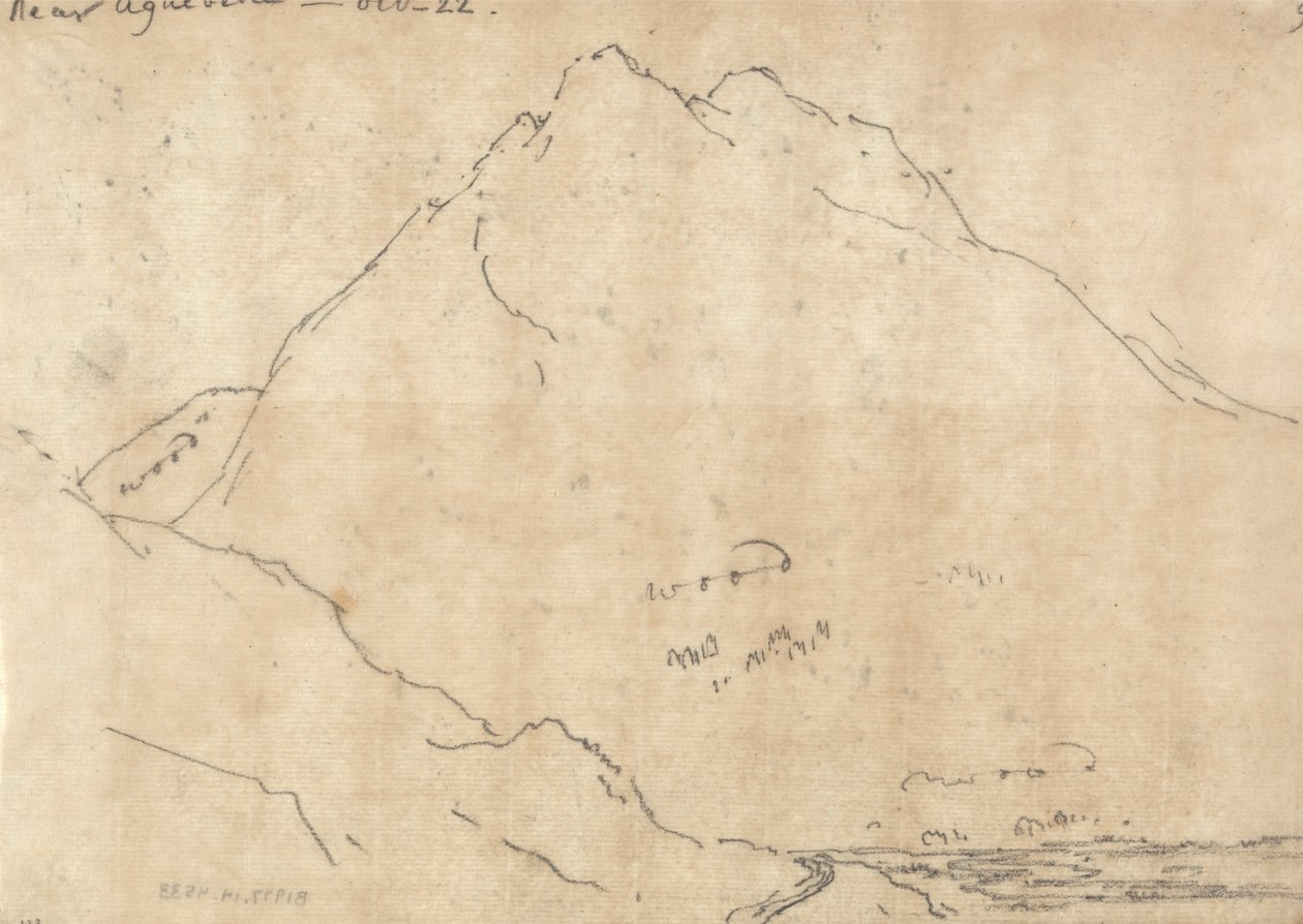 Aiguebelle közelében alkotó: John Robert Cozens