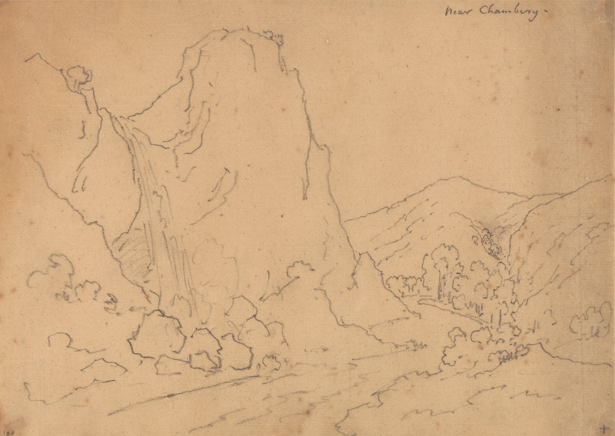 Chambery közelében alkotó: John Robert Cozens
