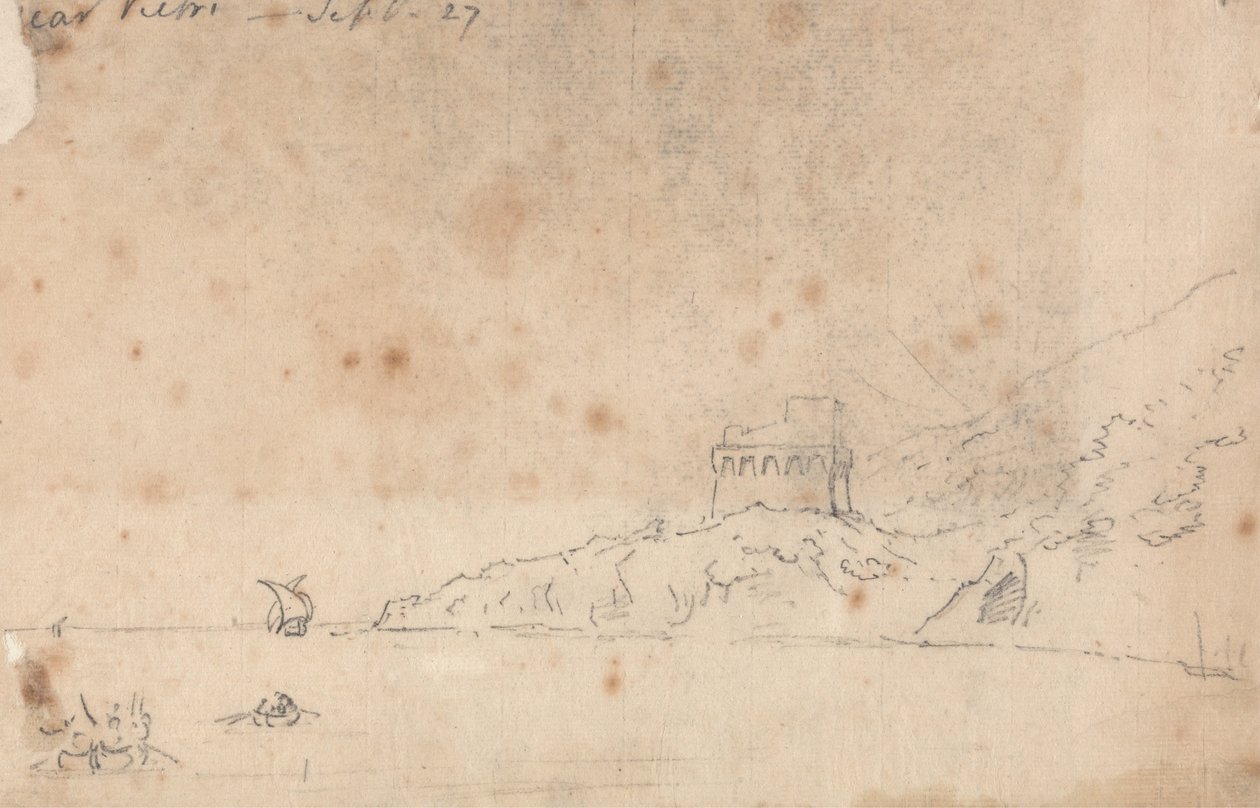 Vietri közelében, szeptember 27. alkotó: John Robert Cozens