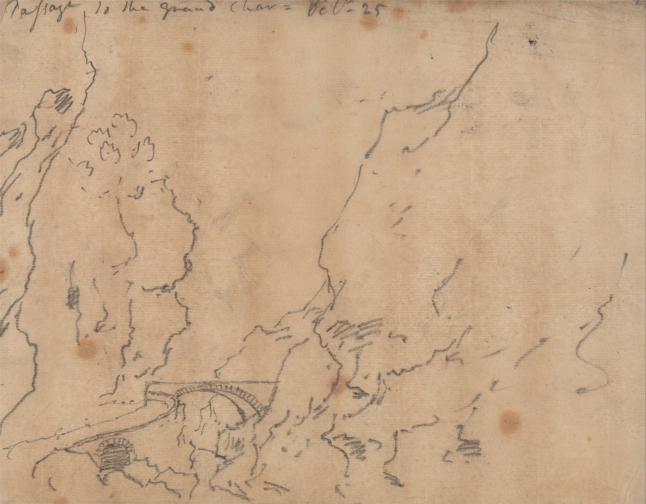 Átjáró a Grand Chartreuse-ba alkotó: John Robert Cozens