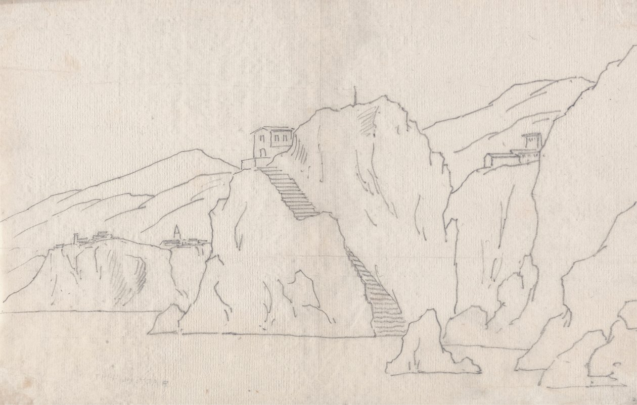 Szikla-partvonal alkotó: John Robert Cozens