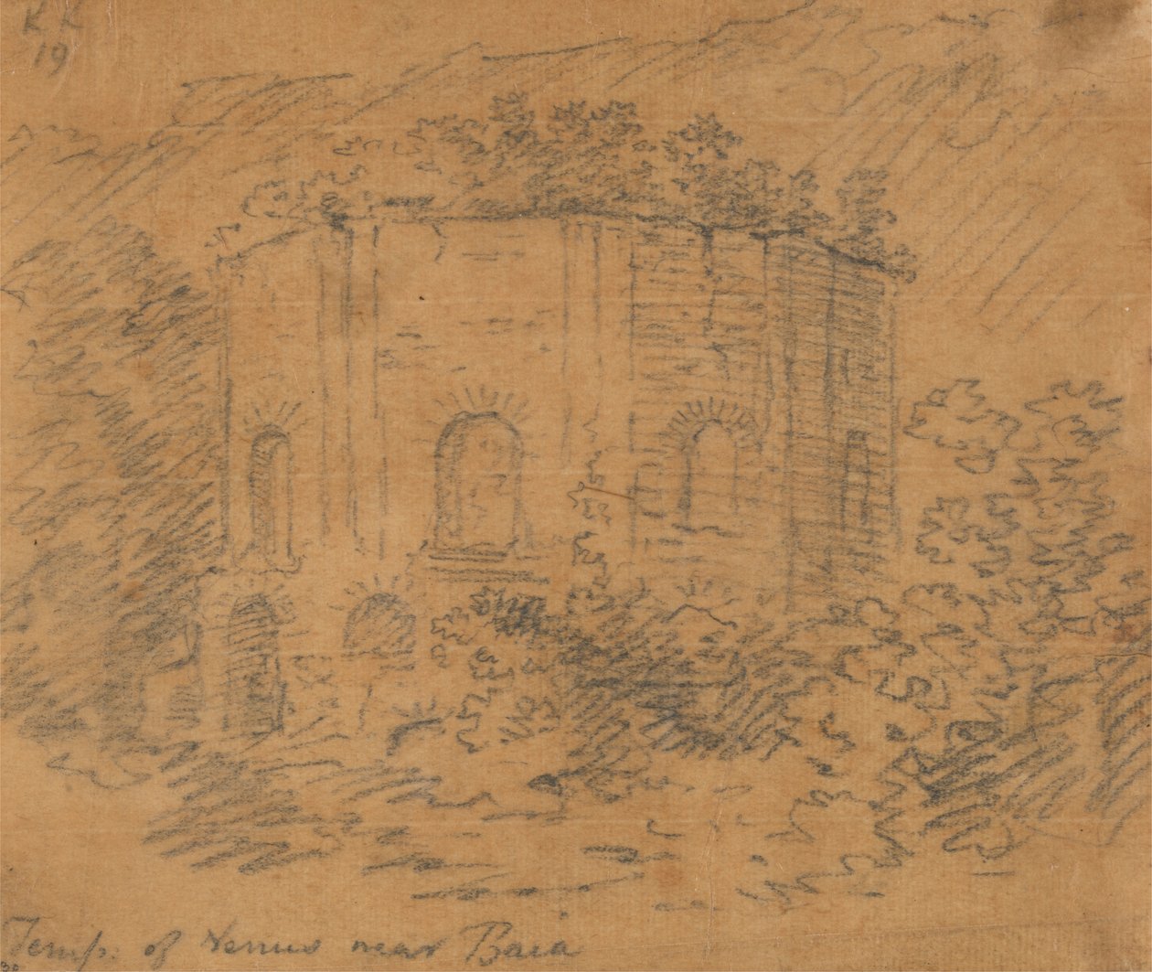 Vénusz temploma Baia közelében alkotó: John Robert Cozens
