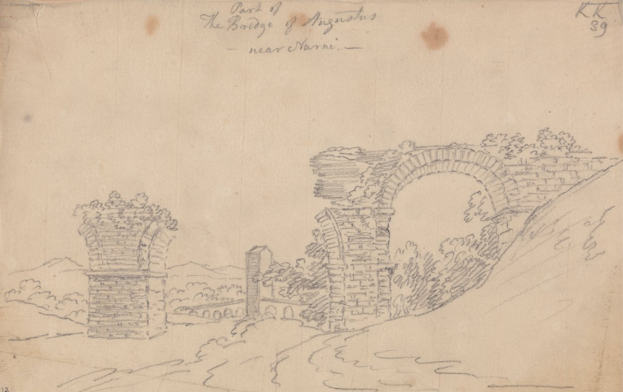 Augustus hídja Narni mellett alkotó: John Robert Cozens