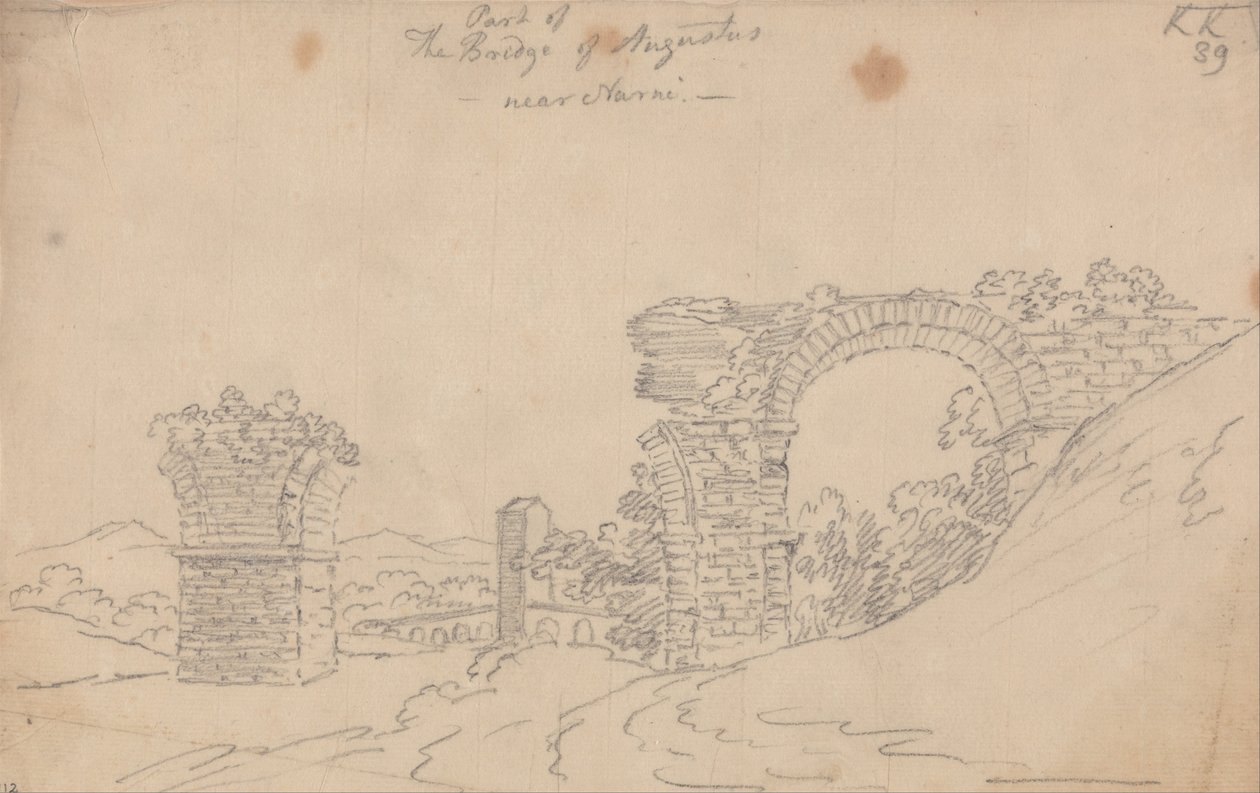 Augustus hídja Narninál alkotó: John Robert Cozens