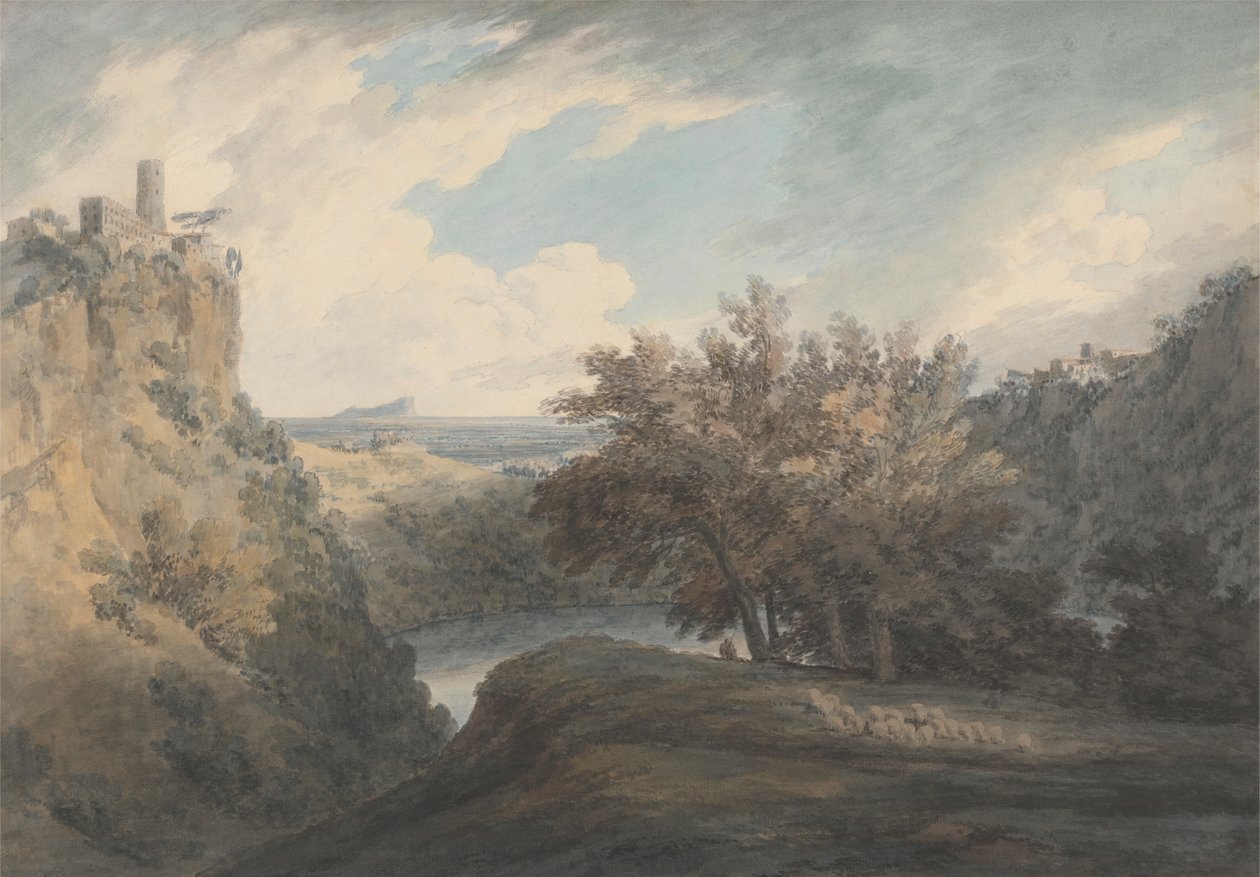 A Nemi-tó alkotó: John Robert Cozens