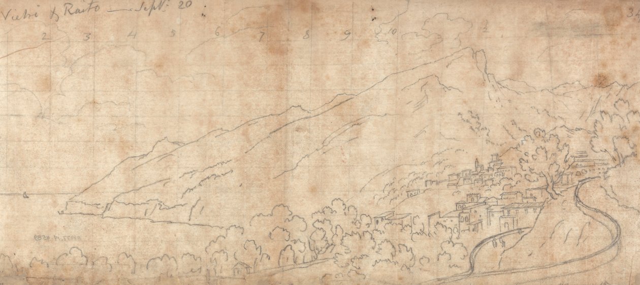 Vietri és Raito alkotó: John Robert Cozens