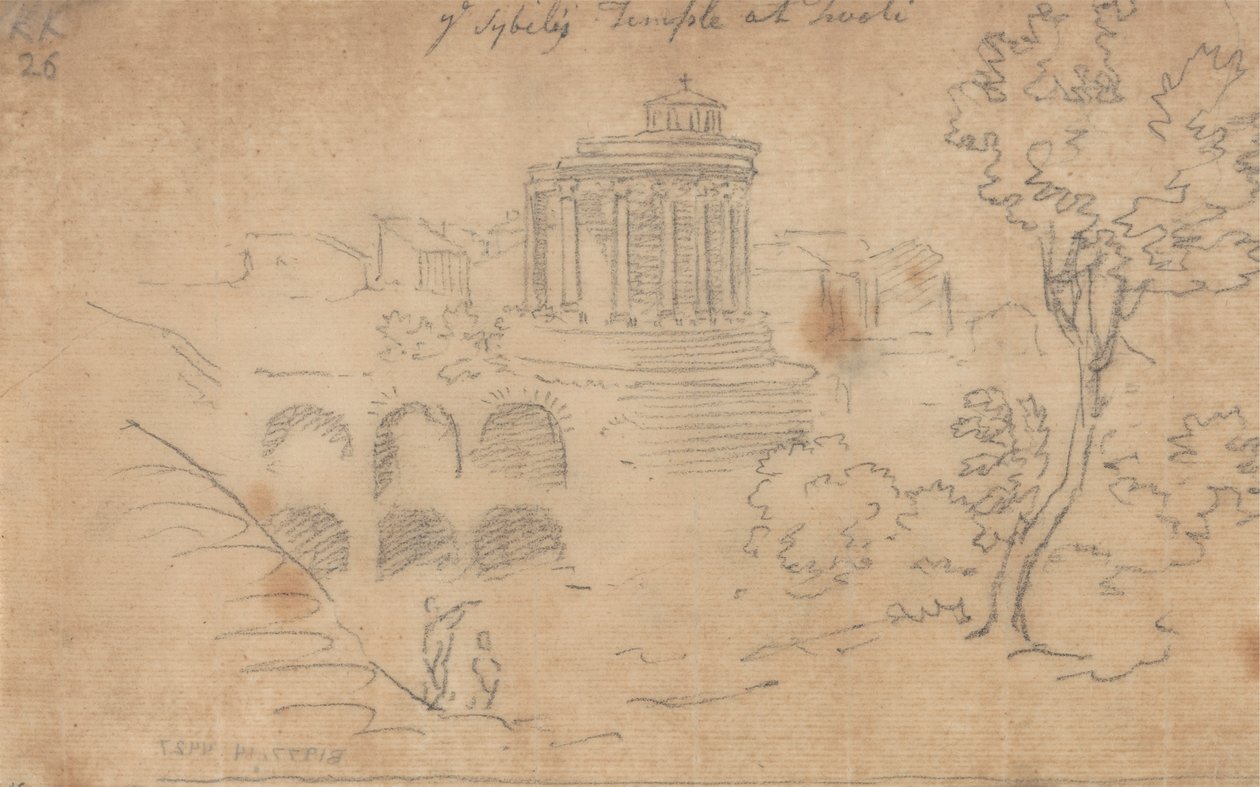 Ye Sybil temploma Tivoliban alkotó: John Robert Cozens
