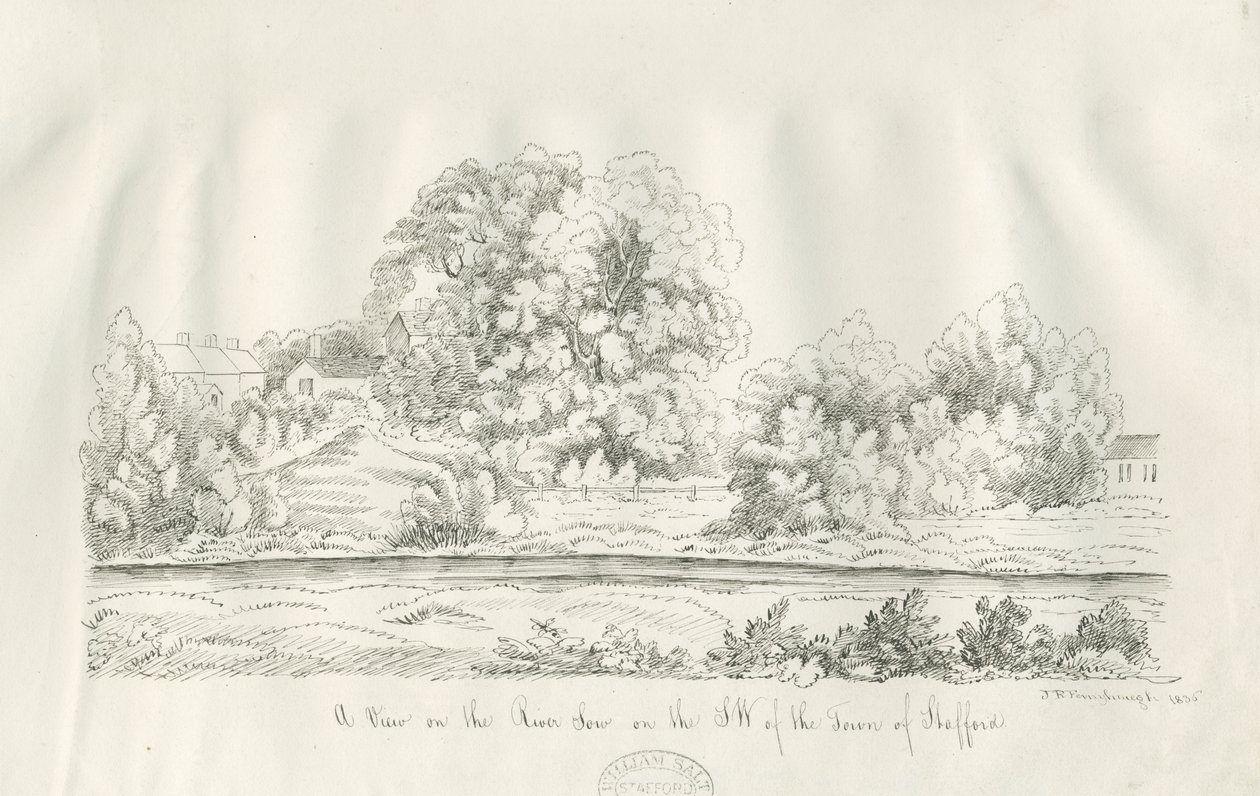 Stafford – River Sow: toll- és tusrajz alkotó: John Robert Fernyhough
