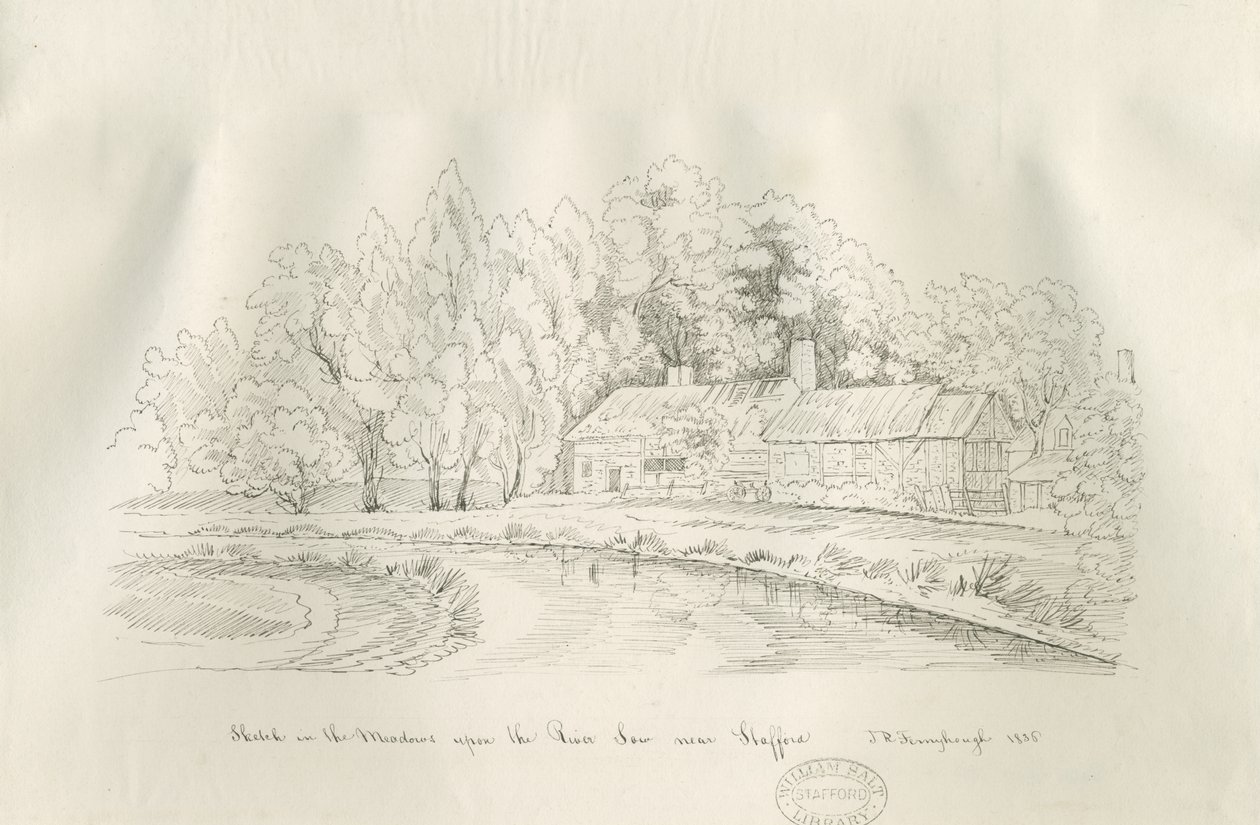 Stafford – River Sow: toll- és tusrajz alkotó: John Robert Fernyhough