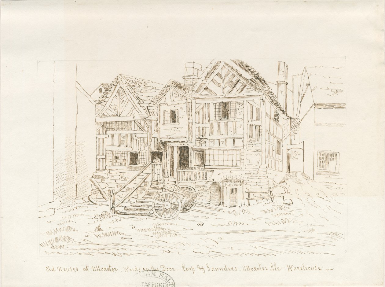 Uttoxeter Town – Ale Warehouse: toll- és tusrajz, és [?19. század közepe] alkotó: John Robert Fernyhough