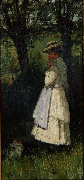 Lány a folyó mellett alkotó: John Robertson Reid