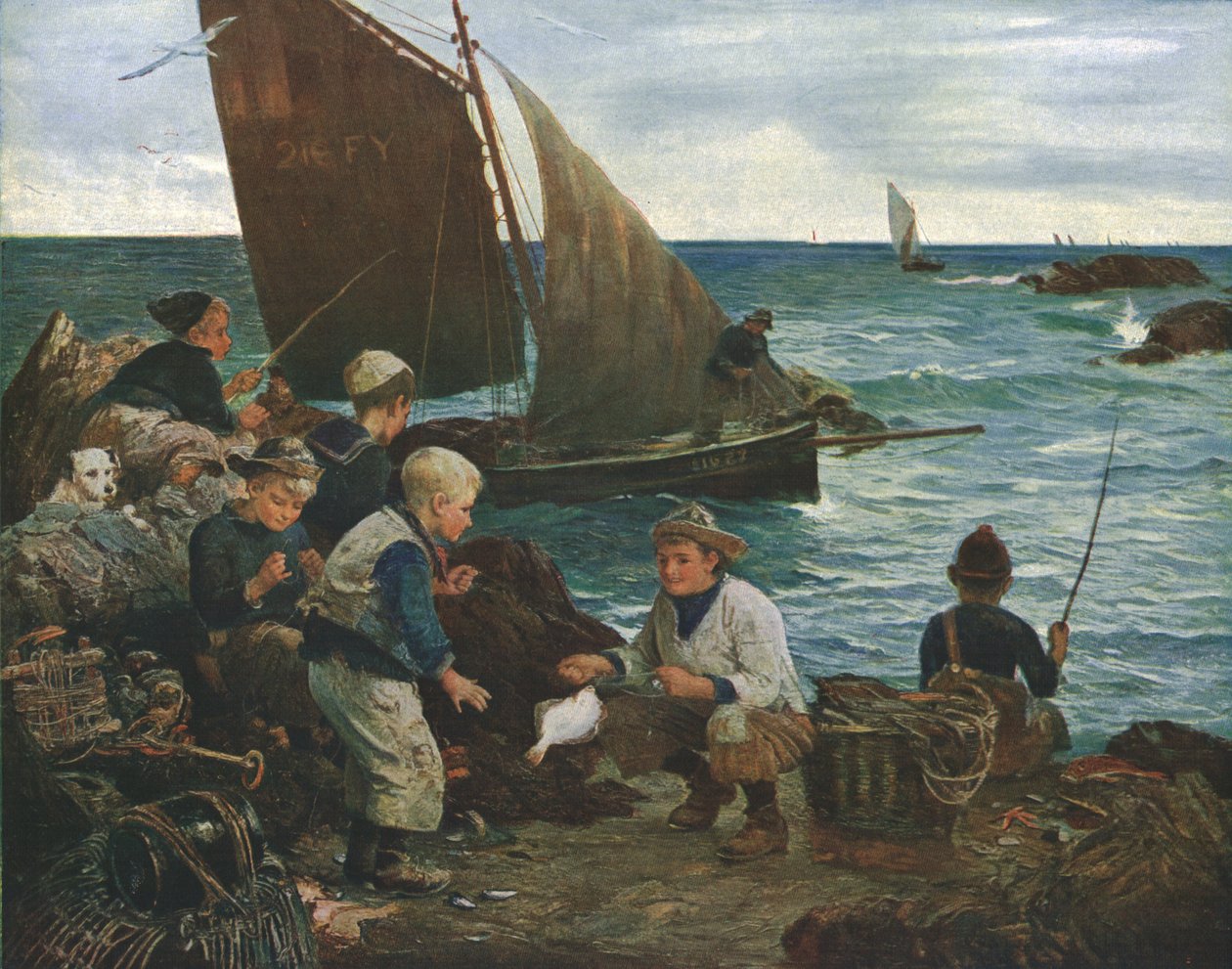 Sons of the Sea, c1912, c1930. alkotó: John Robertson Reid