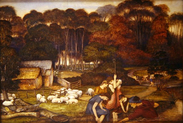 Ősz, 1879 körül (akvarell papíron) alkotó: John Roddam Spencer Stanhope
