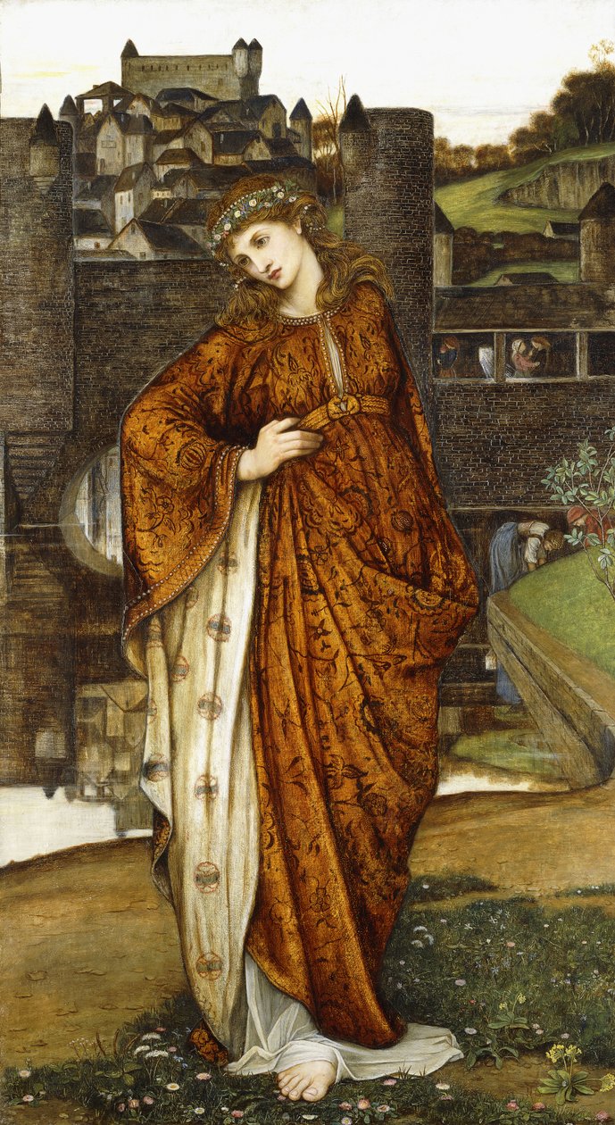 Vízkapu Szűzanya, alkotó: John Roddam Spencer Stanhope