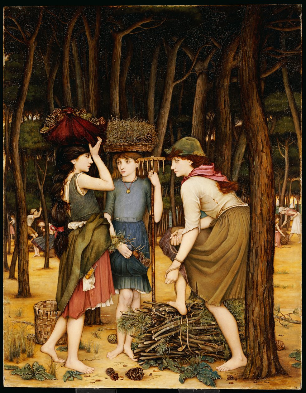 Fenyőerdő Viareggióban alkotó: John Roddam Spencer Stanhope