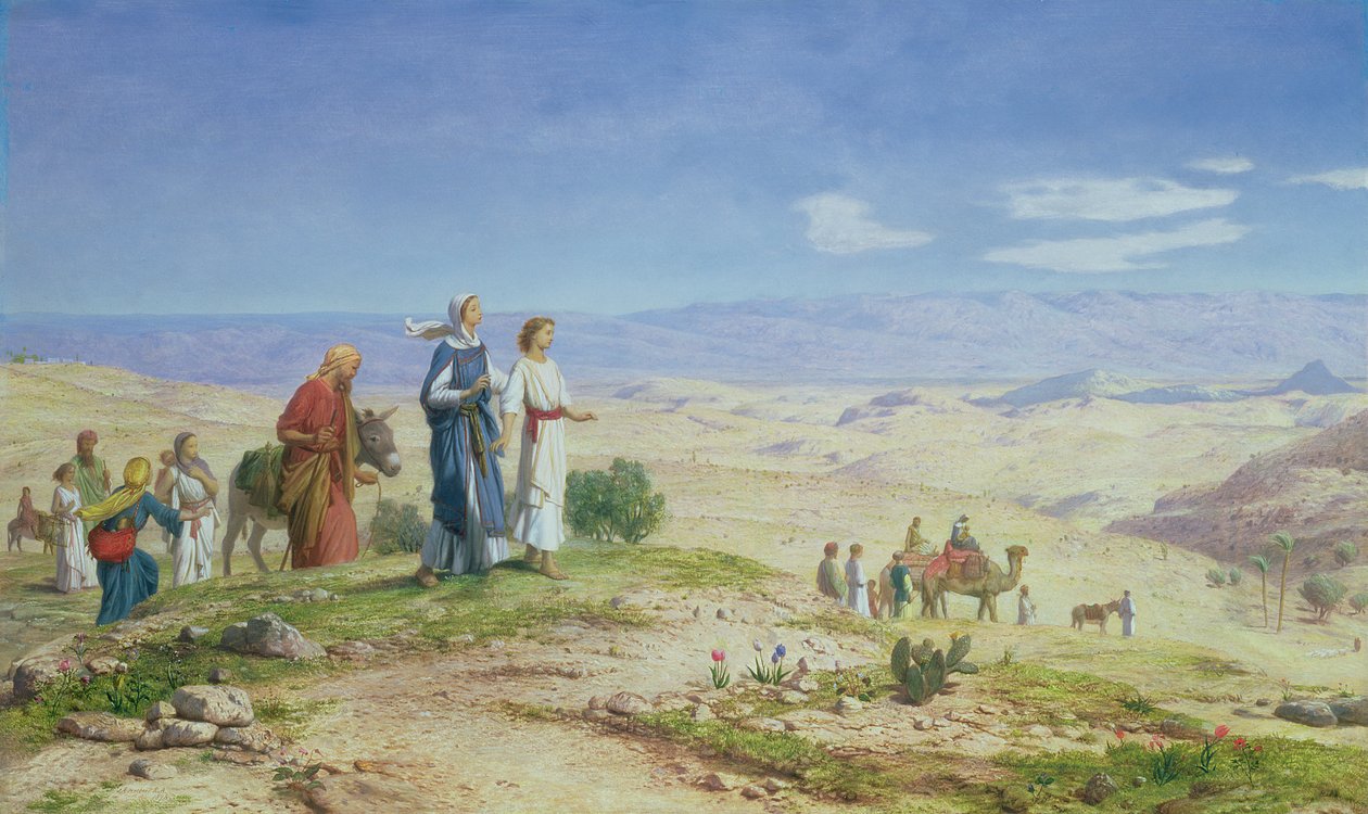 Jeruzsálemen kívül, 1878 (olaj, vászon a fedélzeten) alkotó: John Rogers Herbert