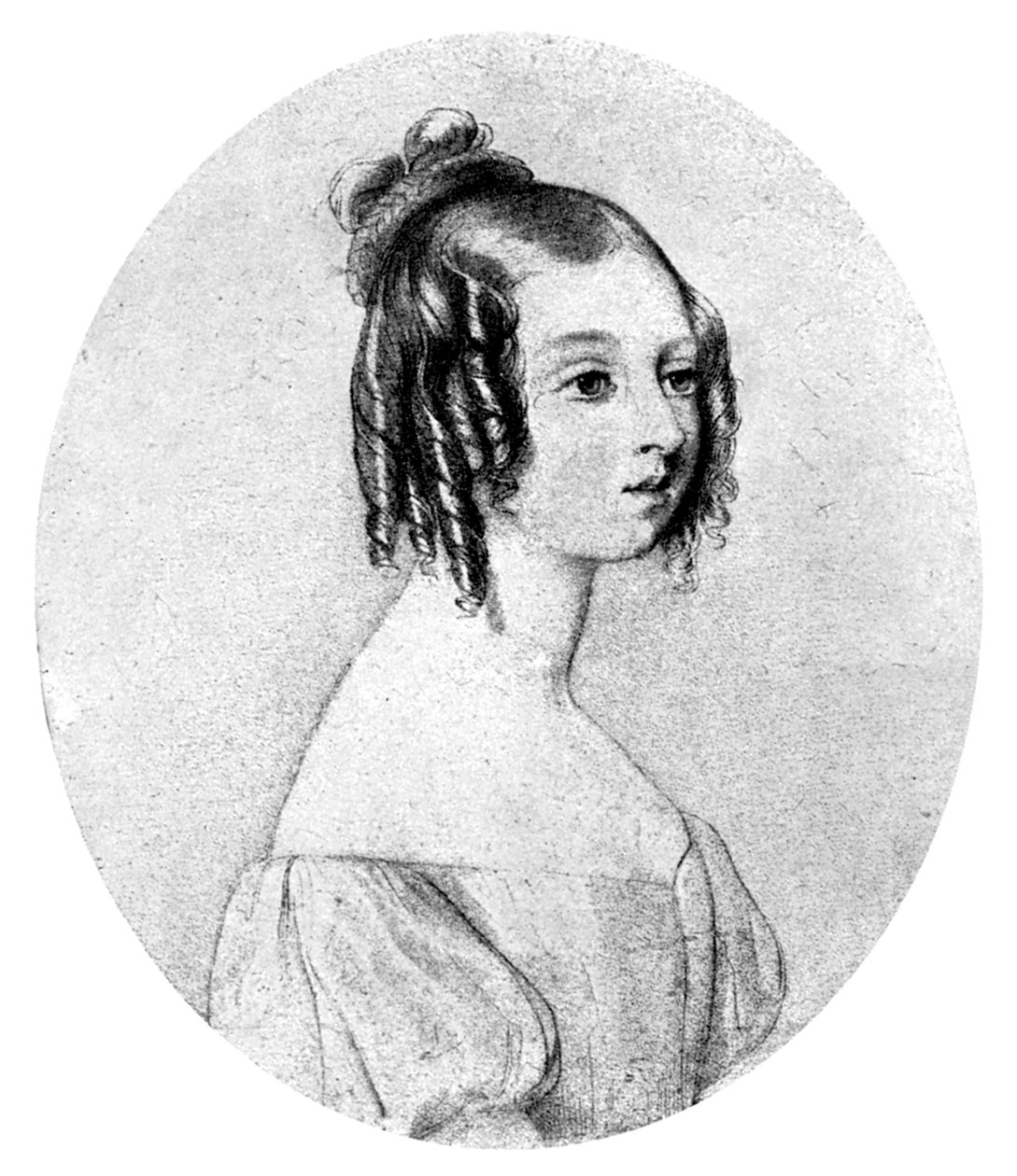 Viktória hercegnő tizenöt évesen, 1834 körül. alkotó: John Rogers Herbert