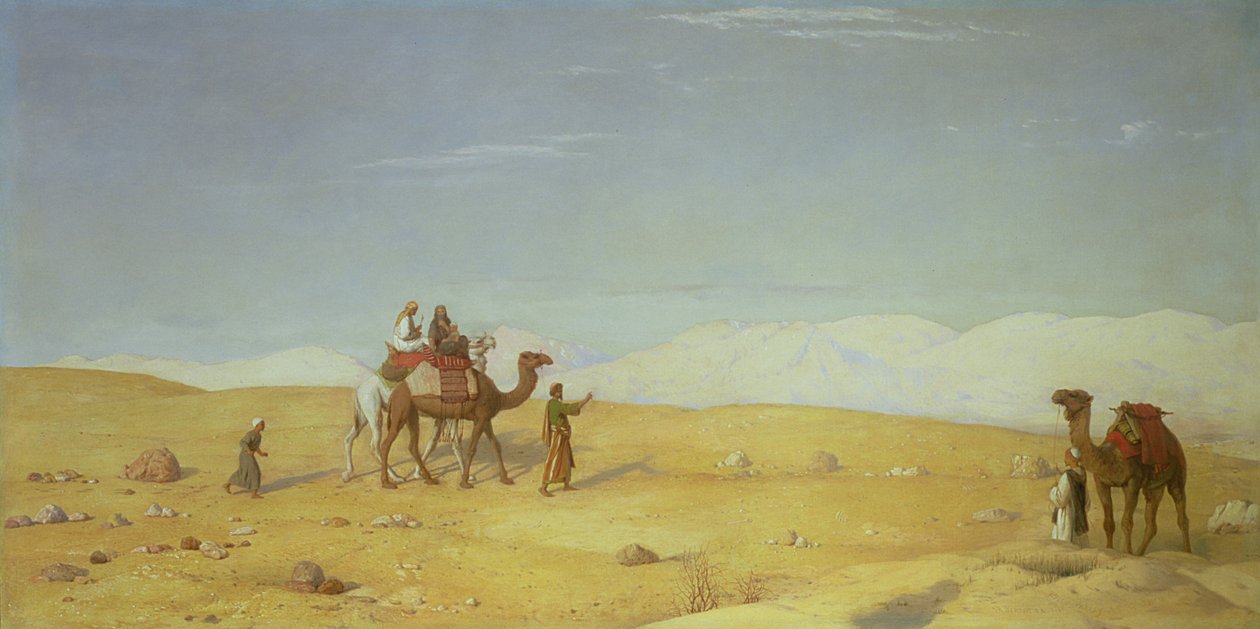 Mózes völgye, a Sínai-sivatagban, 1866 alkotó: John Rogers Herbert