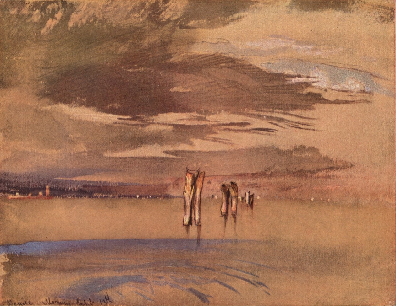Szürke reggel Velence közelében, 19. század alkotó: John Ruskin