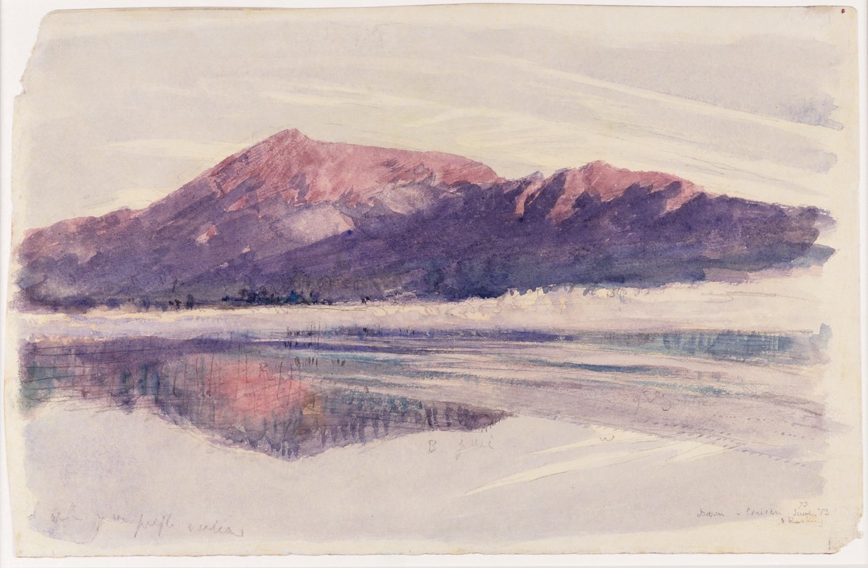 Dawn Coniston, 1873 (wc papíron) alkotó: John Ruskin