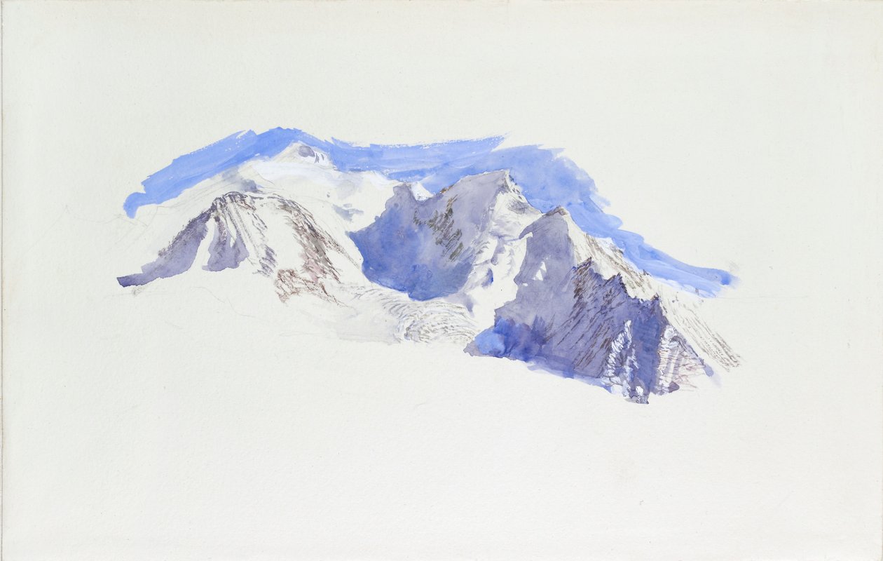 Mont Blanc Saint-Martin-sur-Arve-ból, 1874. október alkotó: John Ruskin