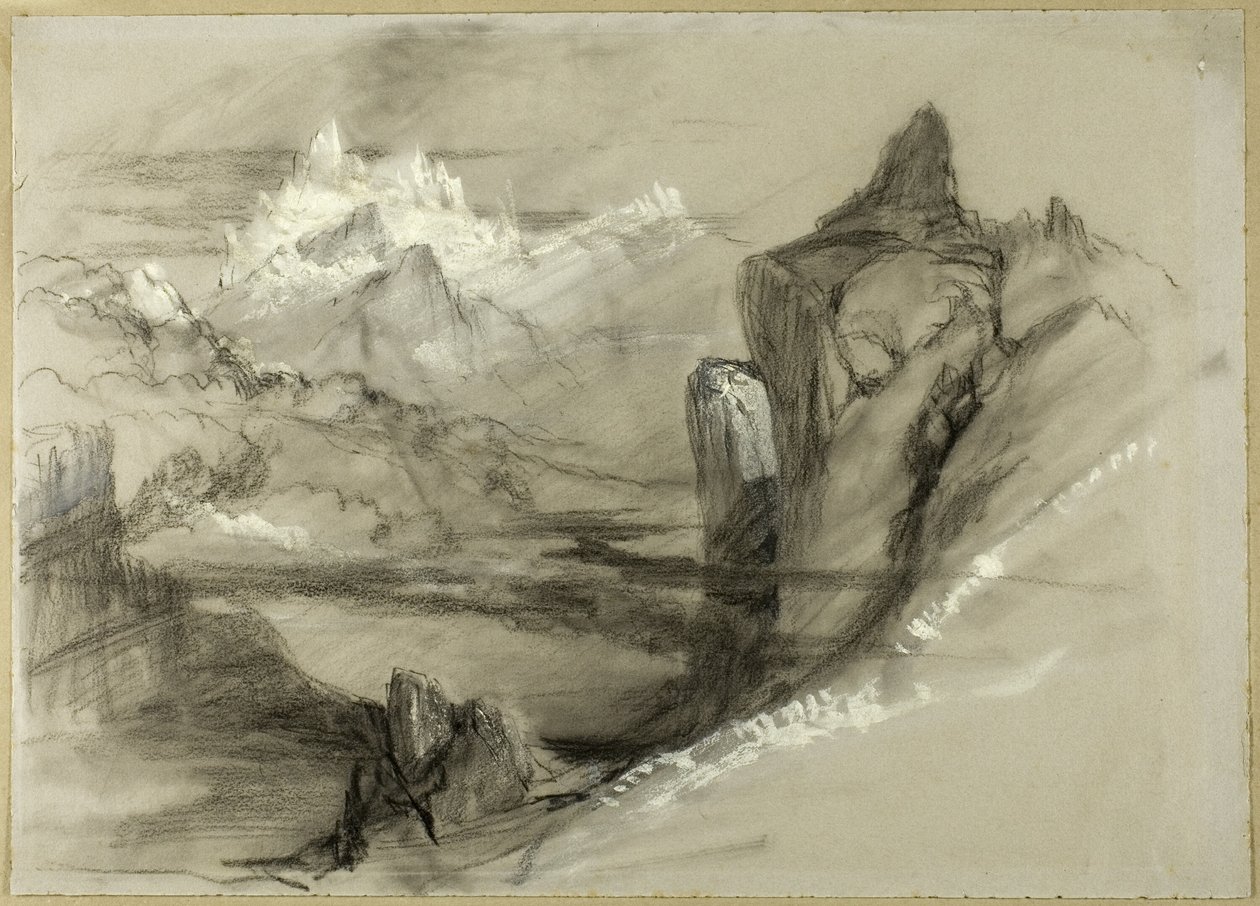 Hegyi táj alkotó: John Ruskin