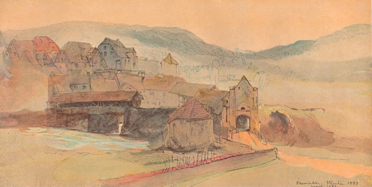 Rheinfelden híd, 1858 alkotó: John Ruskin
