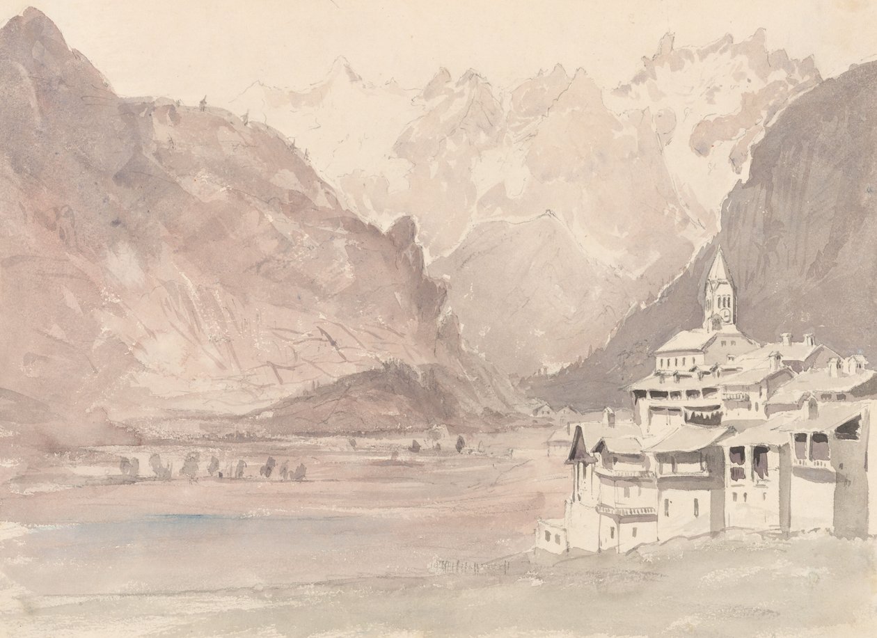 Svájci hegyvidéki táj alkotó: John Ruskin