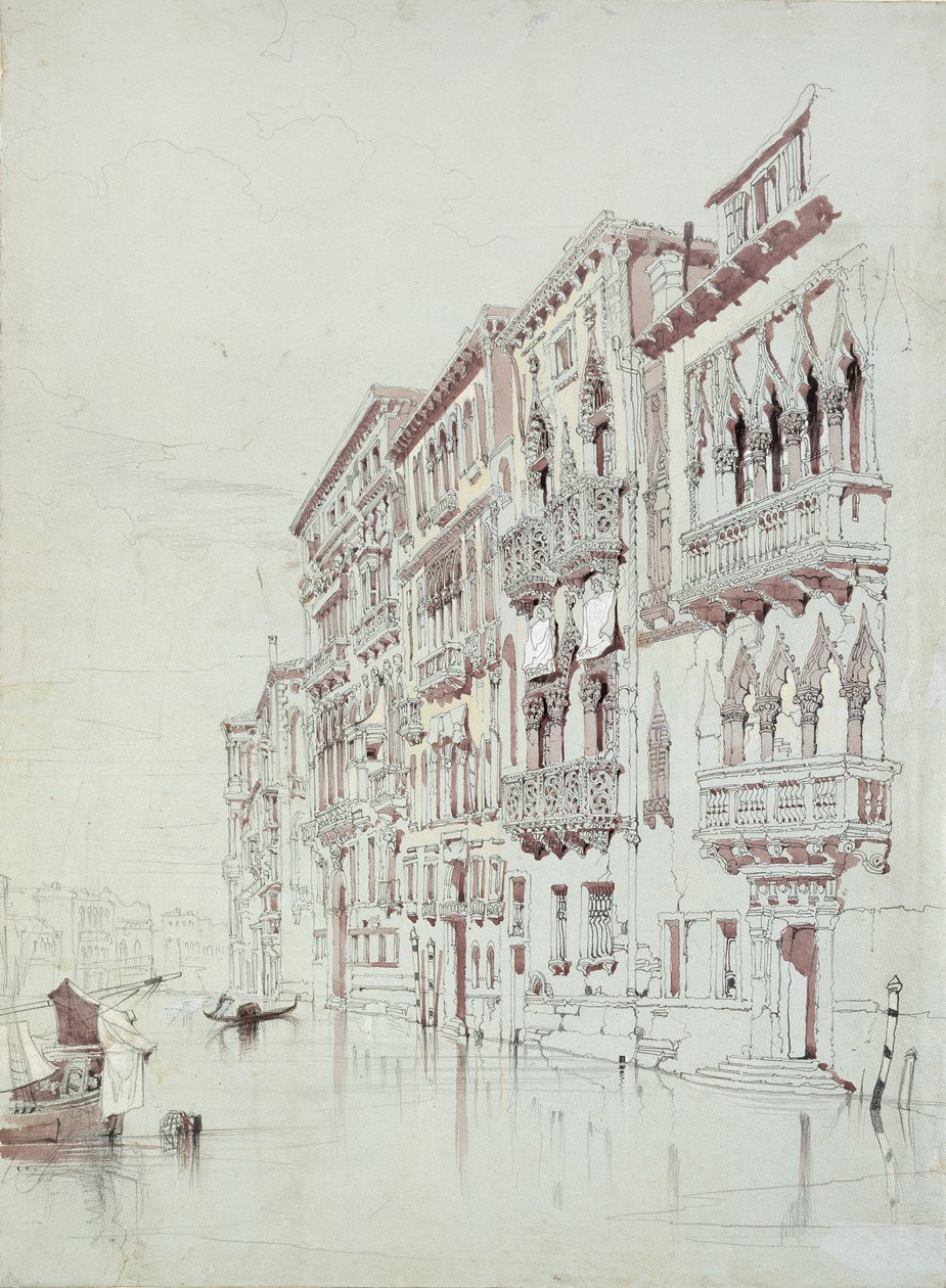 A Palazzo Contarini-Fasan, Velence, 1841. május 6-16 alkotó: John Ruskin