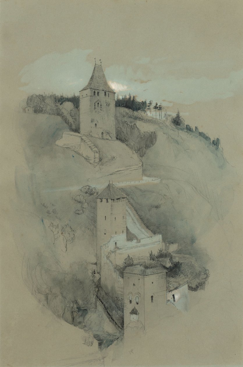Fribourg tornyai, Svájc alkotó: John Ruskin