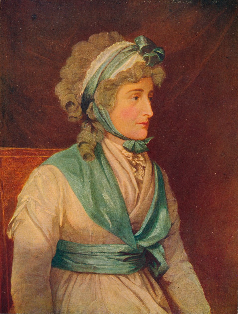 Sarah Siddons 1755-1831, 18. századi angol tragikus színésznő, 1906 alkotó: John Russell