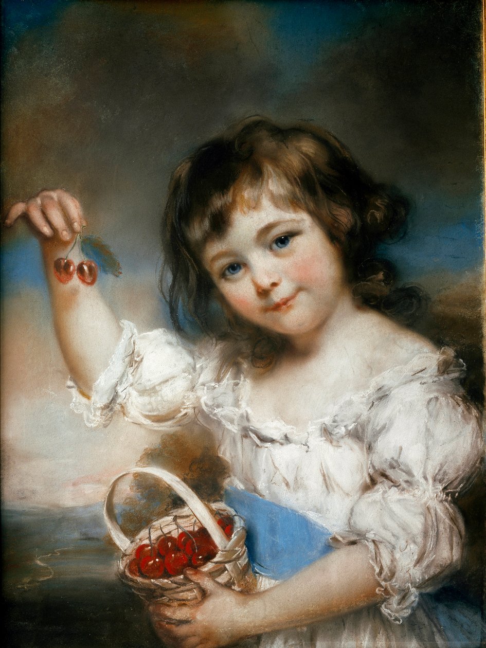 John Russell (1745-1806) Cseresznye gyermek festménye V. 0,61x0,42 m Párizs, Musee du Louvre alkotó: John Russell