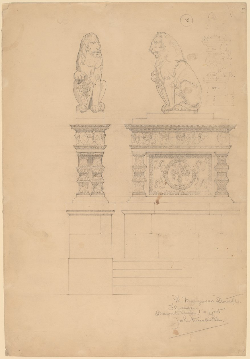 Il Marzocco, Donatello alkotó: John Russell Pope