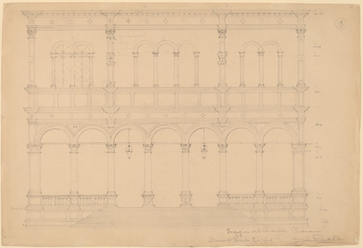 Loggia del Consiglio, Padova alkotó: John Russell Pope