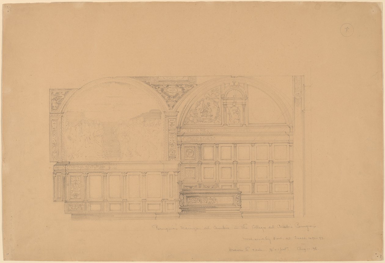 Perugino Udienza del Cambio a perugiai Collegio del Cambioban alkotó: John Russell Pope