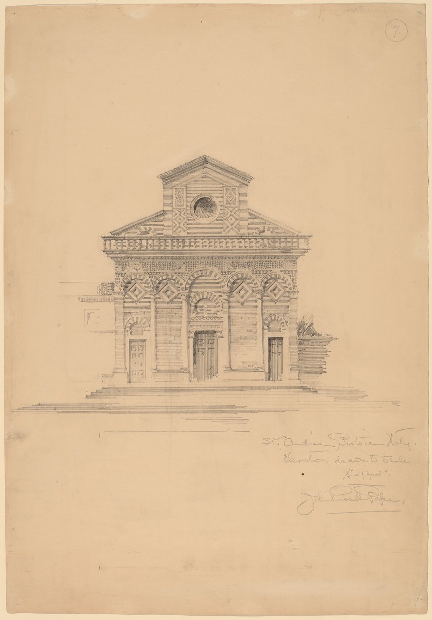 St. Andrea, Pistoia alkotó: John Russell Pope