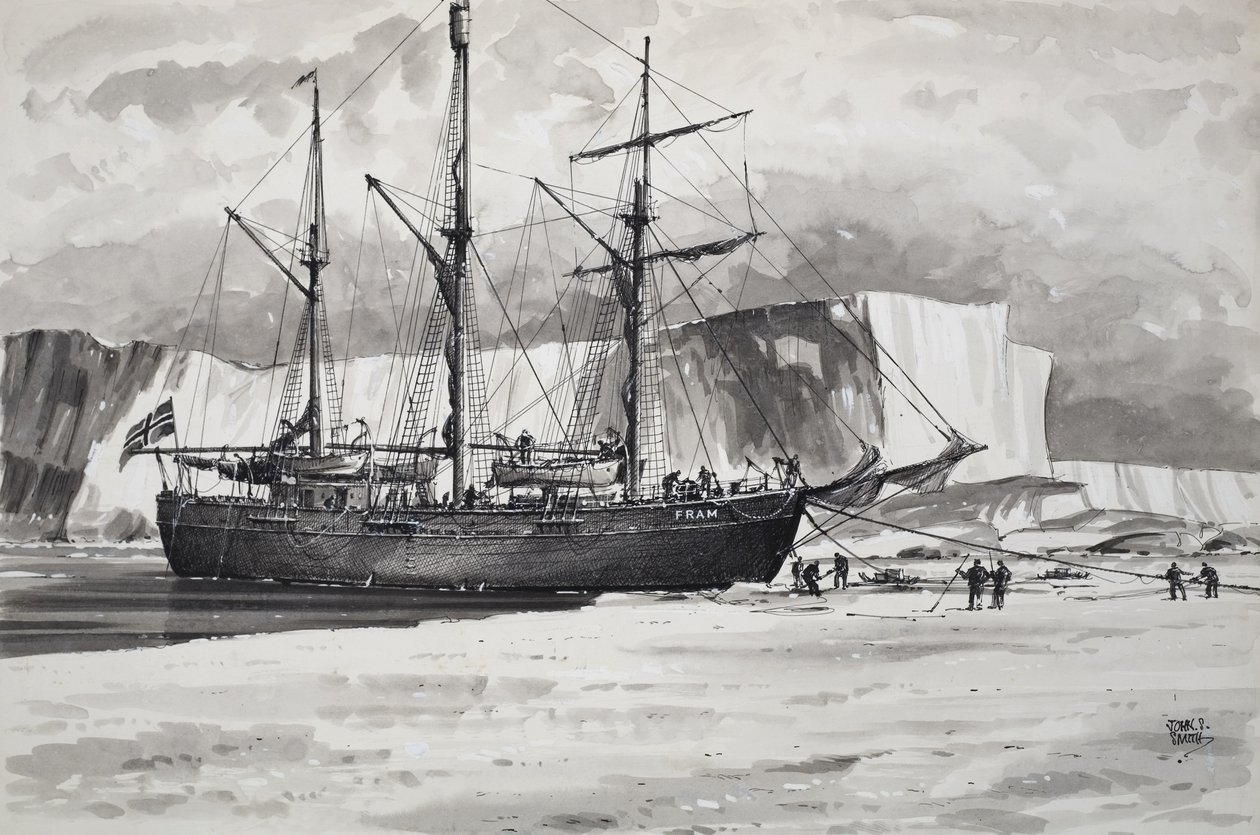 The Fram (gouache, papír) alkotó: John S. Smith