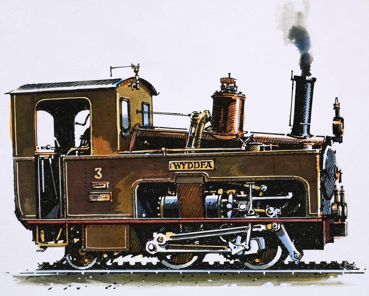 A sebesség és az erő világa: A Snowdon Mountain Railway mozdonya alkotó: John S. Smith
