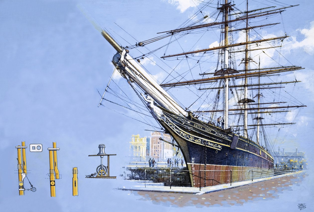 A Cutty Sark teaklipper alkotó: John S. Smith