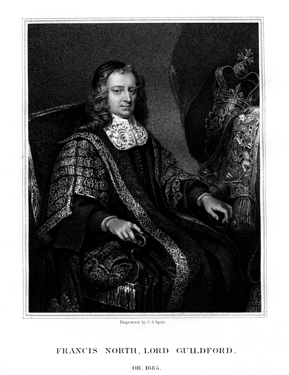 Francis North, Guilford 1. báró, 1823. alkotó: John Samuel Agar