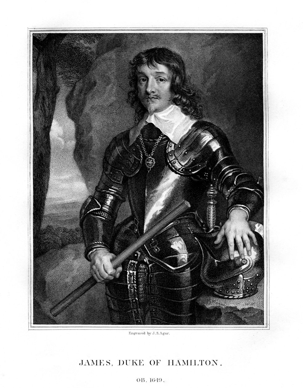 James Hamilton, Hamilton 1. hercege, skót nemes, 1823. alkotó: John Samuel Agar