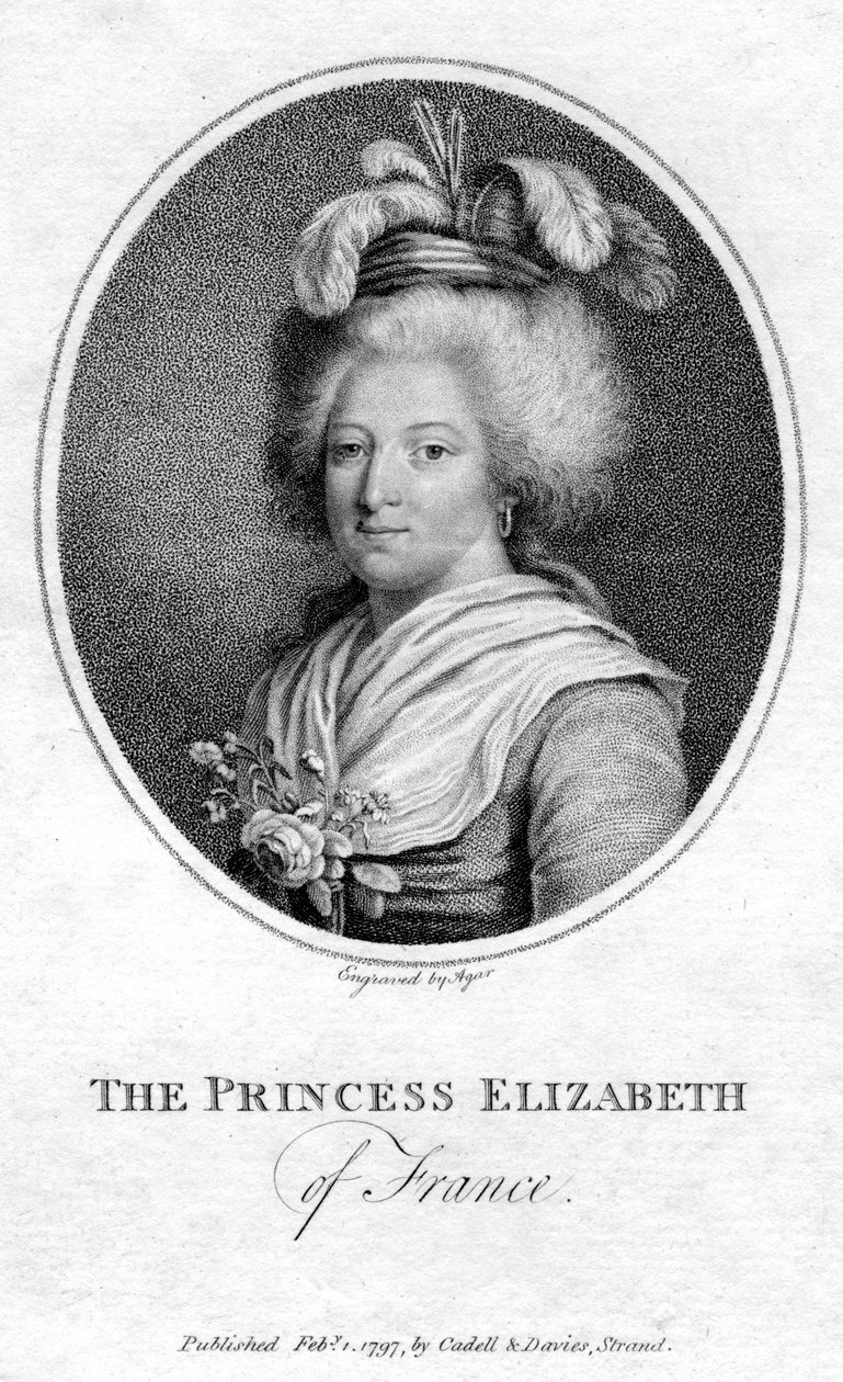 Erzsébet francia hercegnő, 1797 alkotó: John Samuel Agar