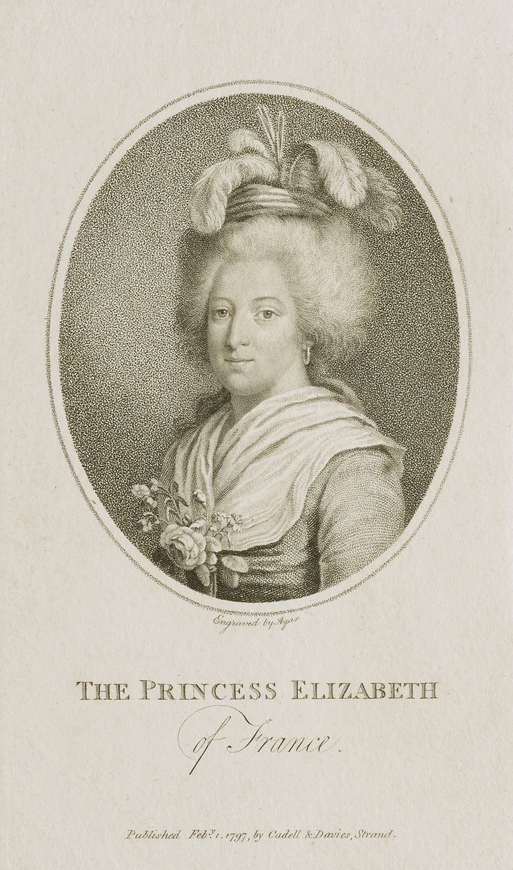Erzsébet francia hercegnő alkotó: John Samuel Agar